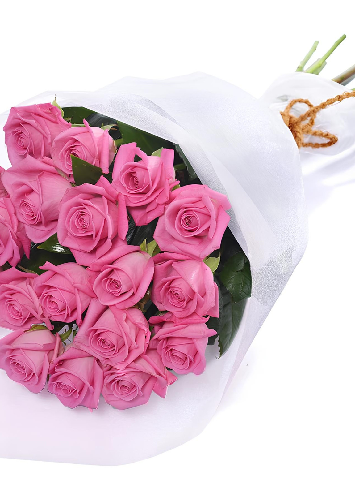 19 Pembe Gül Buketi